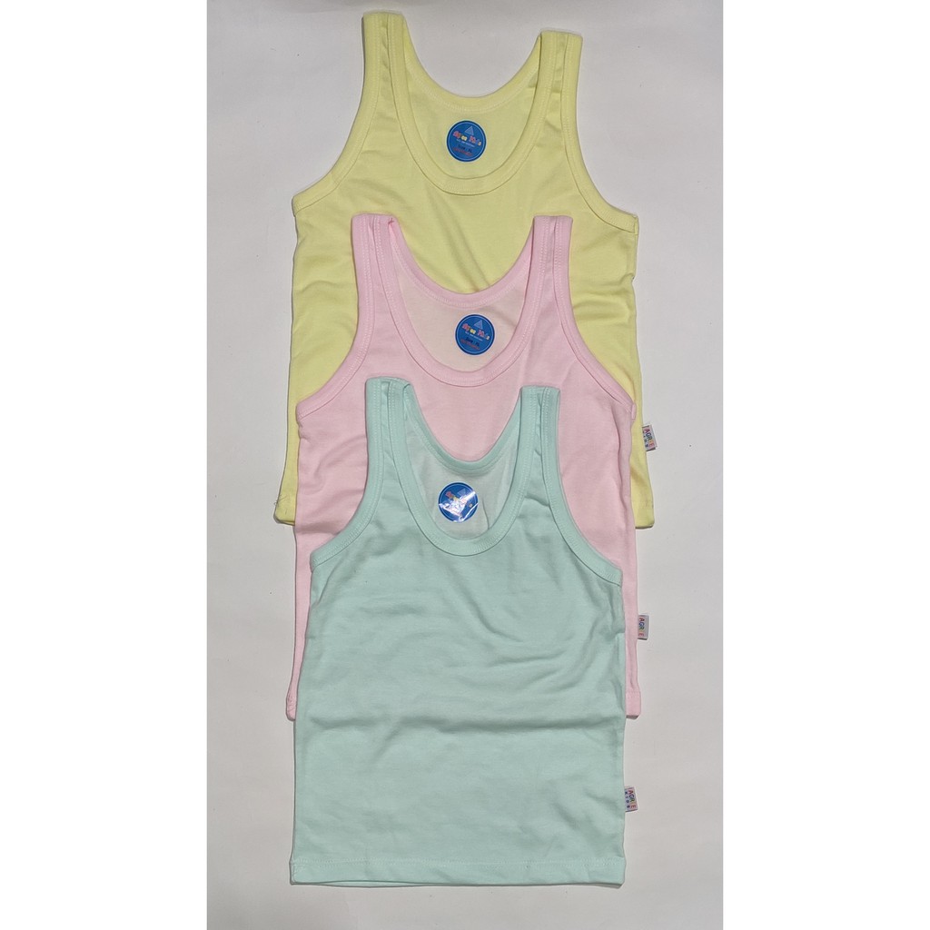 Agree Kids ~ 3 Pcs Singlet Anak, Pakaian Dalam Anak, Kaos dalam Anak Laki-laki &amp; Perempuan ~ Sahabi.