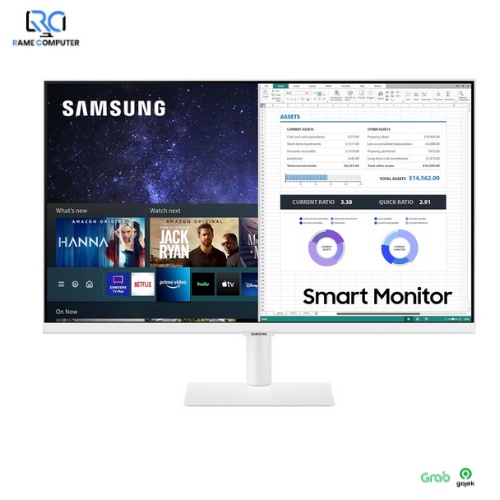 27&quot; M5 FHD Smart Monitor &amp; Streaming TV in White Color Design