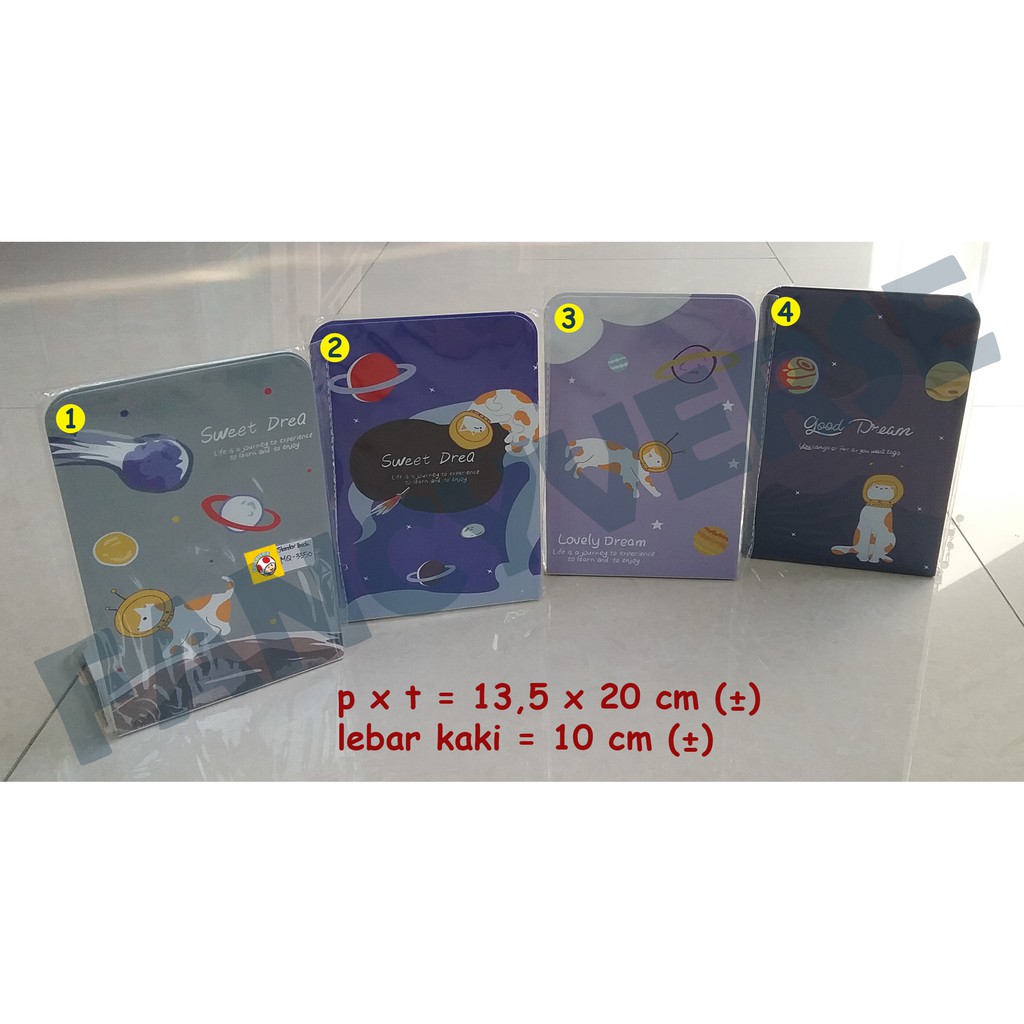 

Book End Space MQ-3350 / Pembatas Buku Penyangga Buku Penahan Buku