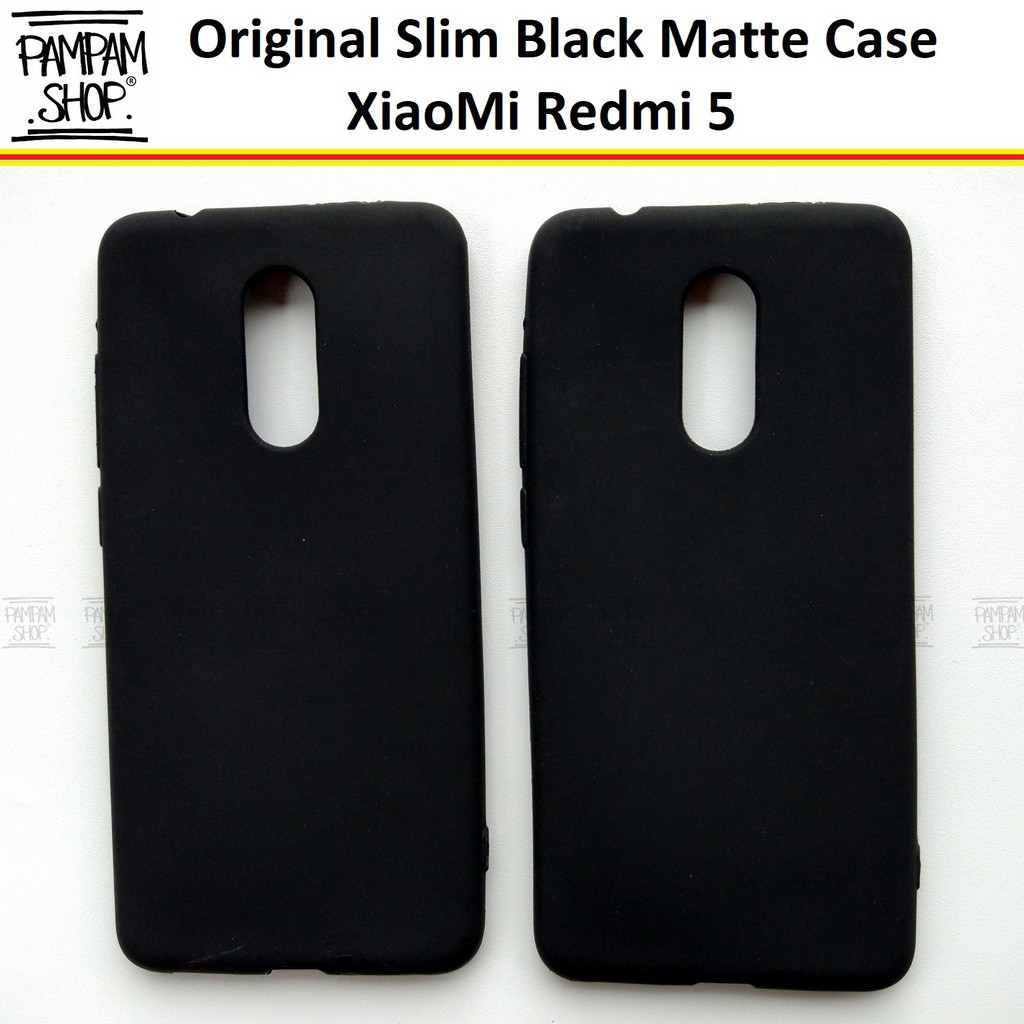 Soft Case Slim Black Matte XiaoMi Redmi 5 Ultrathin Ultra Thin Warna Hitam Blackmatte Softcase