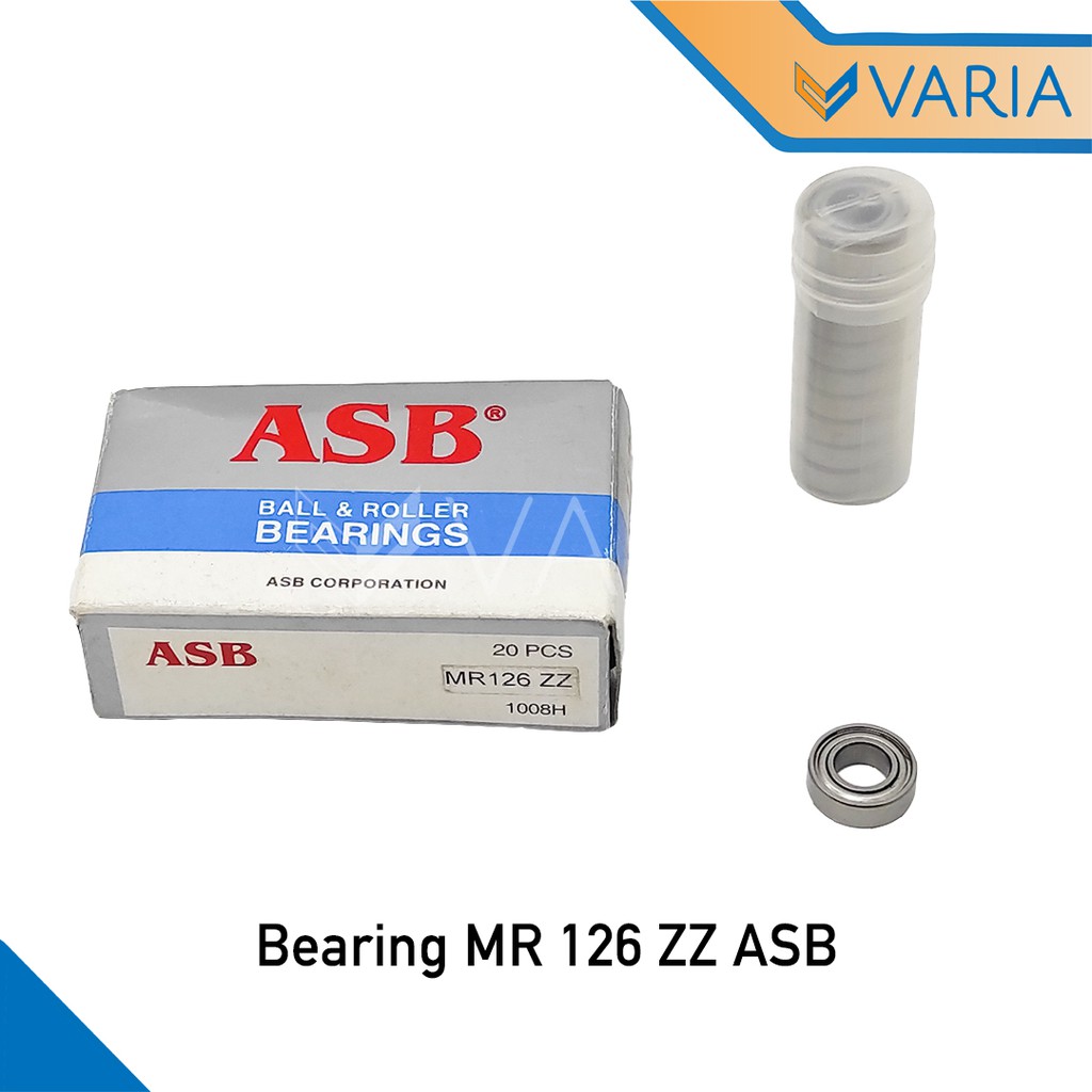 Bearing Laher Miniatur MR 126 ZZ ASB 6 x 12 x 4