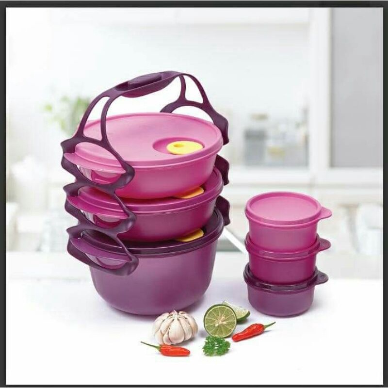 Rantang Carry All bowl free rice bowl 3 pcs Rantang Tupperware