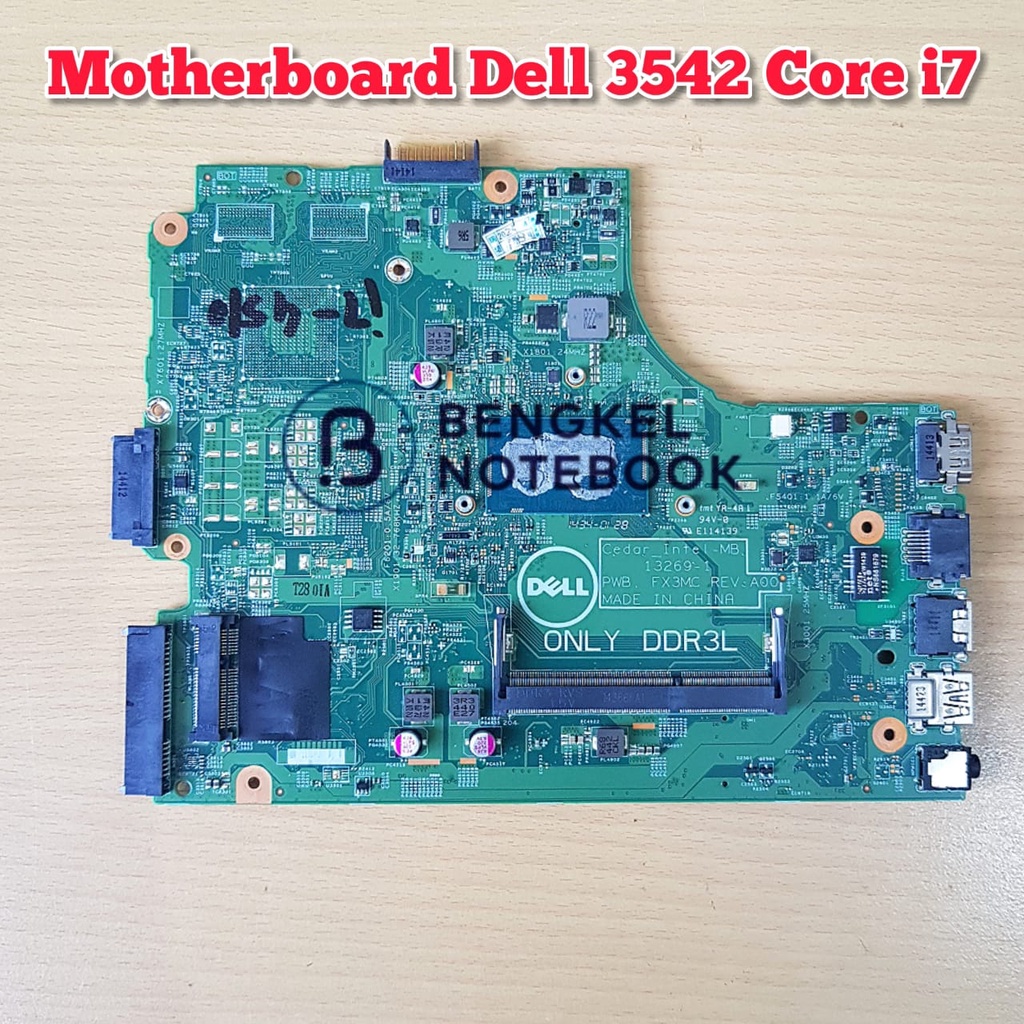 Motherboard Dell 3442 3542 3443 3543 5748 Cedar-Intel-MB 13269-1 PWB FX3MC REV A00 Core i7