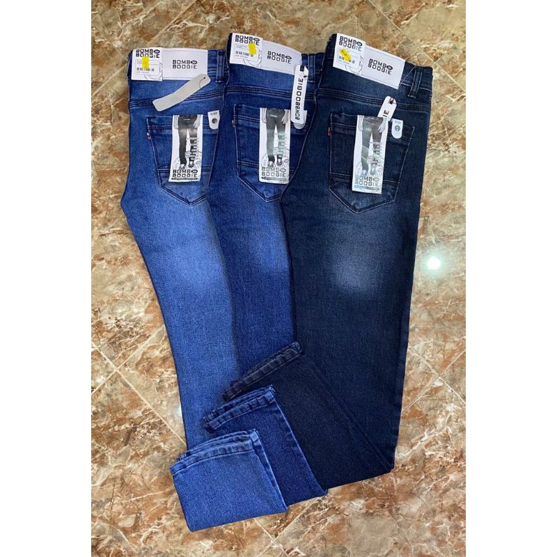 Celana panjang jeans stret cowok pria dewasa/slimfit/pensil