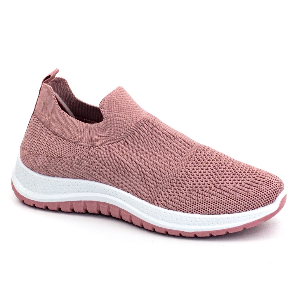 Sepatu Slip On Wanita Sports Shoes Olahraga Cewek Shoes Bahan Canvas Terkini A3051