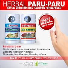 Obat Paru Paru Detopar Pipeca De Nature Asli Herbal Resmi PT. De Nature Indonesia
