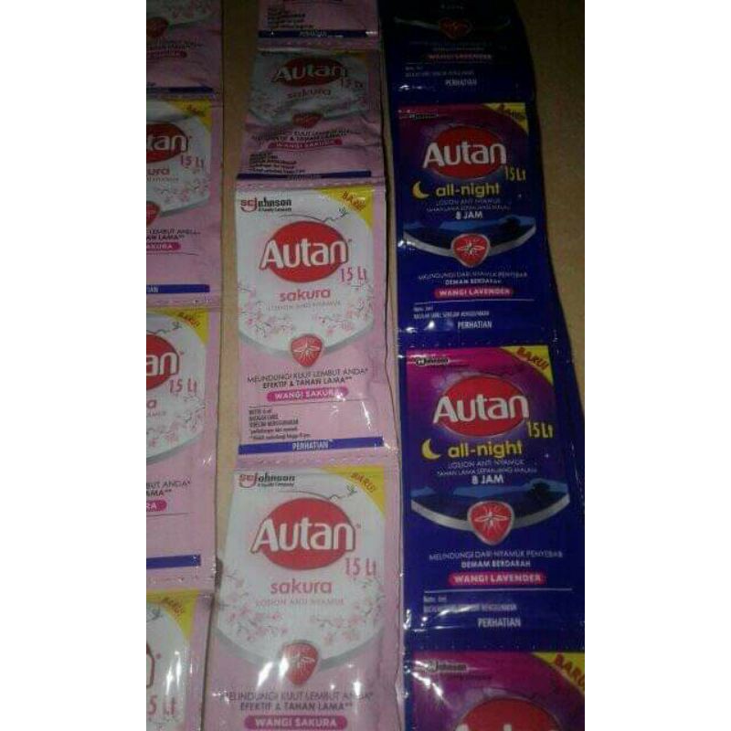 Autan Floral &amp; Protect Losion Anti Nyamuk sachet (bukan rencengan)