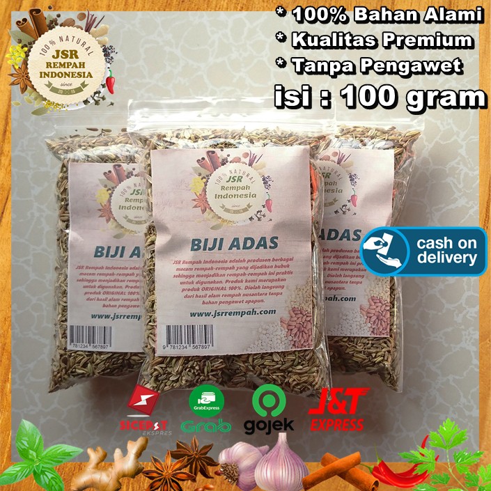

Biji Adas Asli JSR Rempah isi 100 Gram