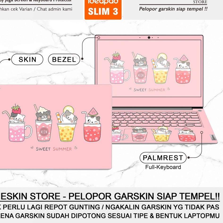 ➬ Garskin Stiker Laptop Lenovo IdeaPad Slim 3 3i 14 14ADA05 14ARE05 14IGL05 14IIL05 14IML05 Gambar T
