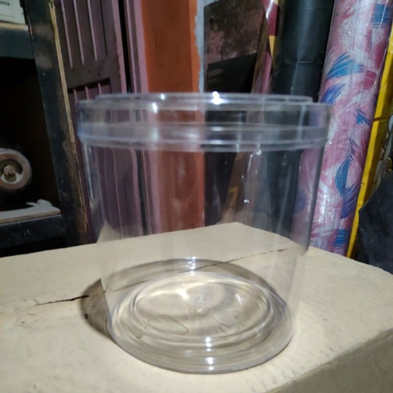 Toples Mika 1 kg Midori/ Toples Kue Kering 1kilo / Toples Bundar 1kg