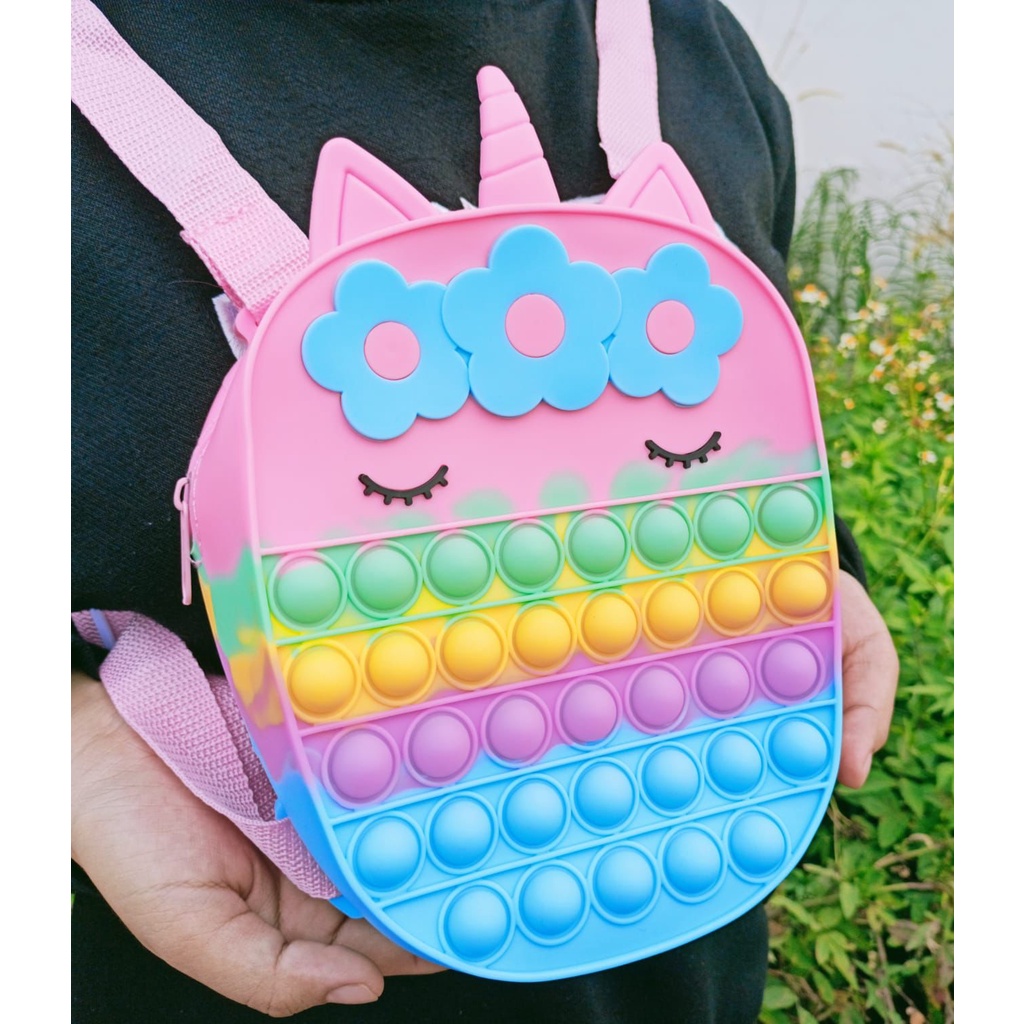 TAS RANSEL POP IT ANAK UNI CORN TERMURAH