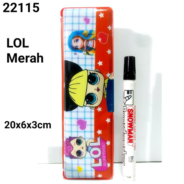 

Kotak Pensil / Tempat Pensil Magnet Kecil LOL Hello Kitty Doraemon Avenger Spider 20cm (22115)