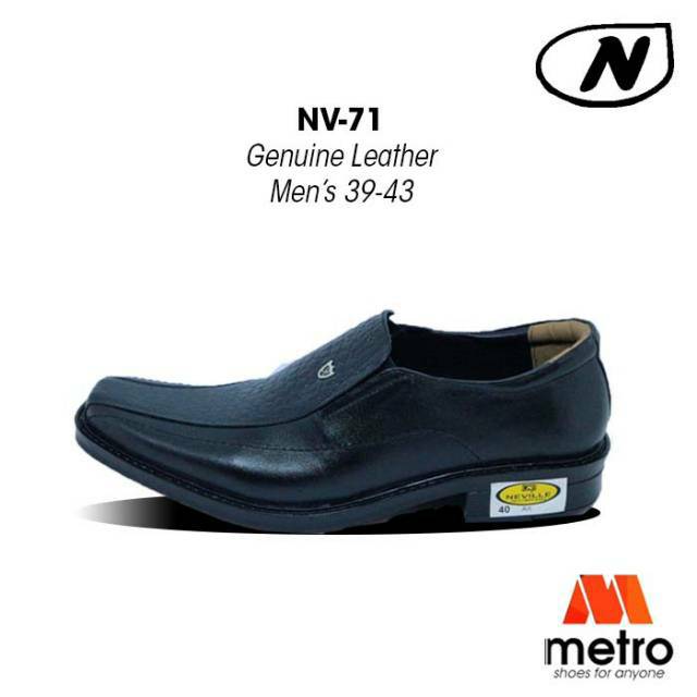 SEPATU - SEPATU PRIA - PANTOFEL - SEPATU PANTOFEL KULIT SEPATU KERJA NEVILLE NV71 UKURAN 39-43