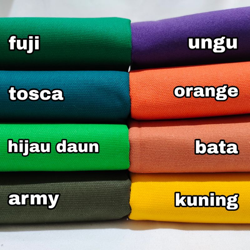 

kanvas polos warna banyak ( 50 cm x 150 cm )