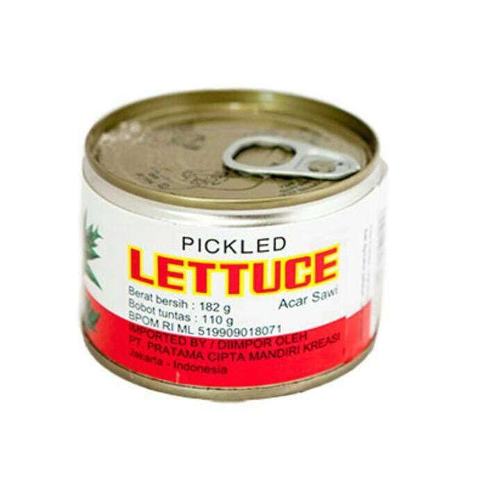 

TTS pickled lettuce acar sawi selada chaisim kaleng 182gr / letuce