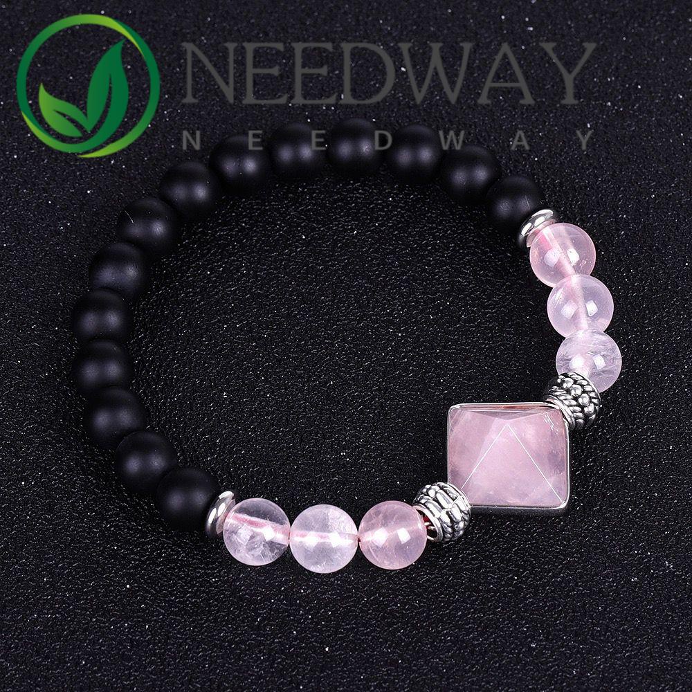 Gelang Chakra Amethysts Natural Untuk Pria Dan Wanita|Gelang Manik-Manik Batu Mata