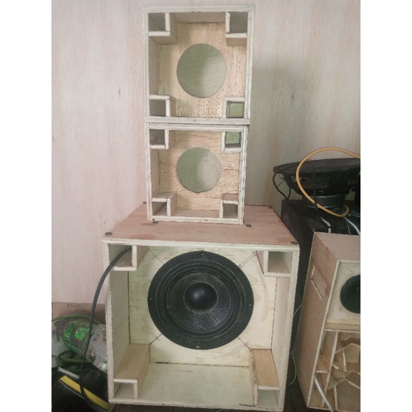 Box speaker miniatur sound sysyem planar 1 set 3 inchi dan 6 inchi