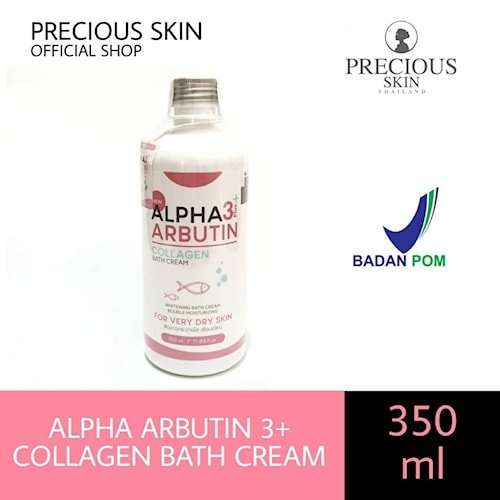 alpha arbutin bath cream sabun cair