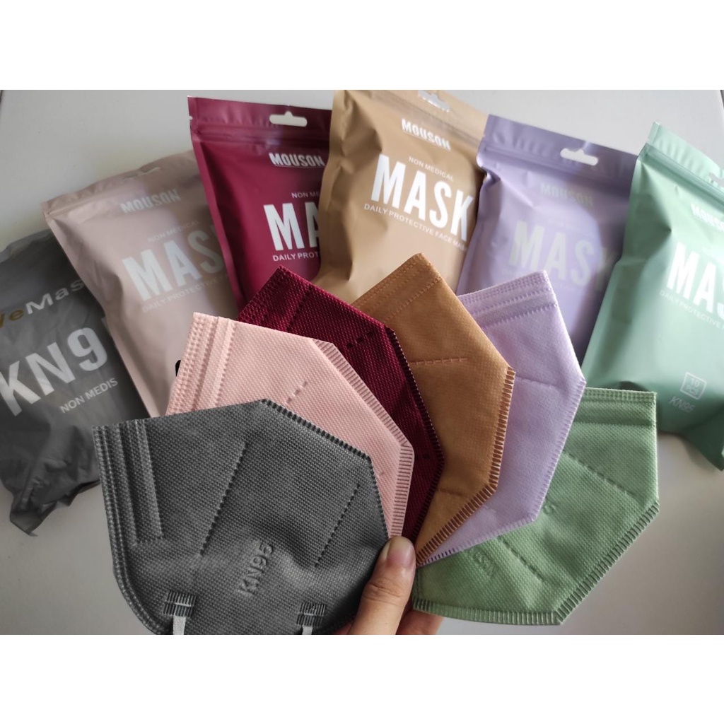 Mouson/We Mask KN95 5 ply Sachet terbaru Ekonomis isi 10 Warna Cantik