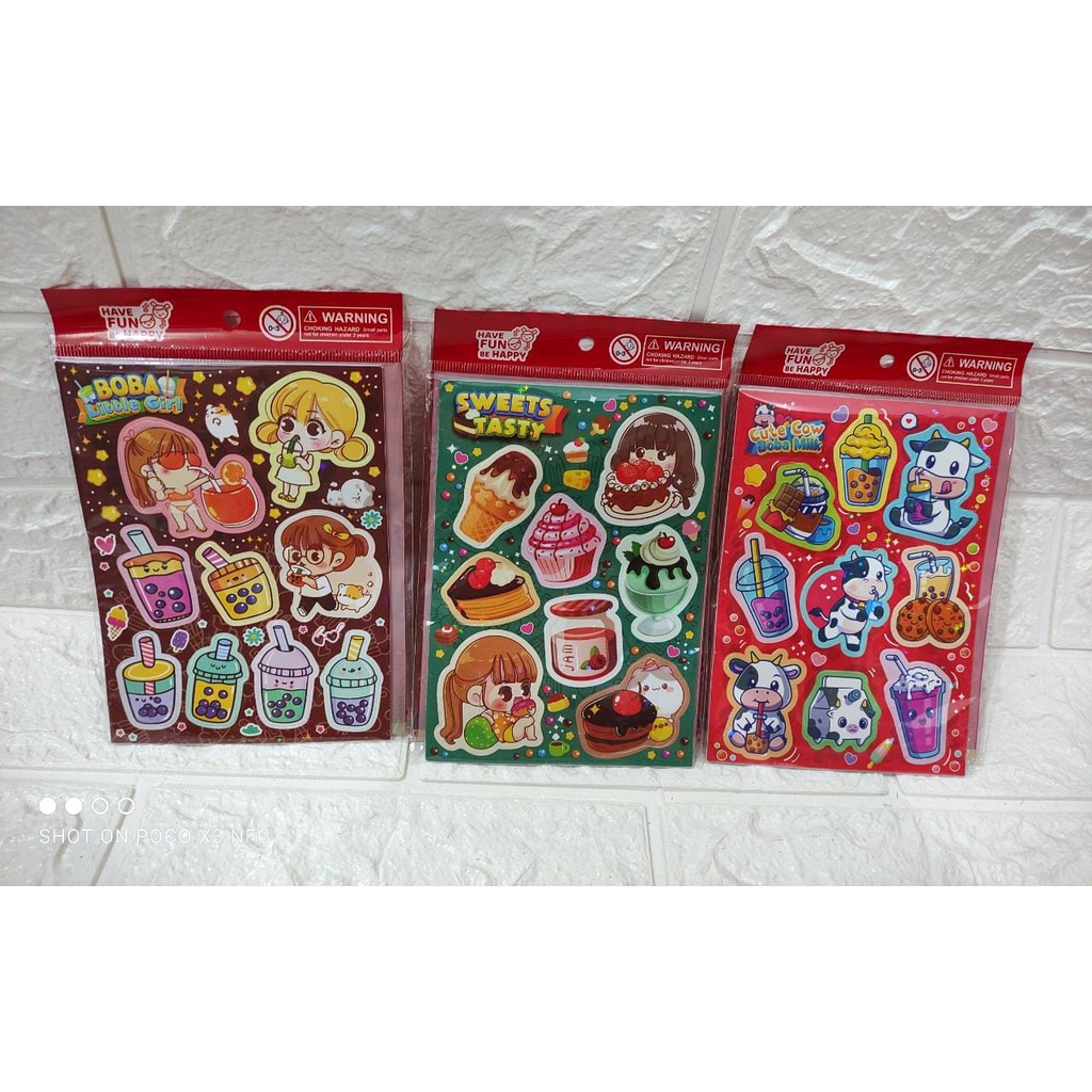 

MAINAN ANAK STICKER BUSA TERMURAH/MAINAN ANAK STICKER FANCY FOAM ISI 5PCS