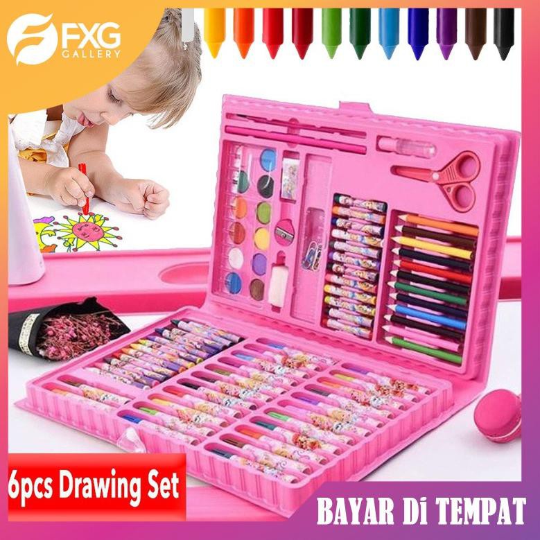 

Oa9Code FXG - Set Alat Tulis 86 Paket Lengkap Pensil Warna/Alat Menggambar 1 set isi 86 ATK03 COD(Ke