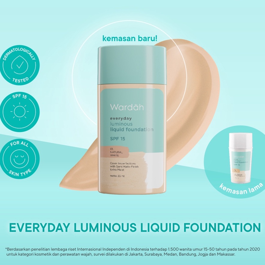 Wardah Luminous Liquid FOUNDATION 40Ml