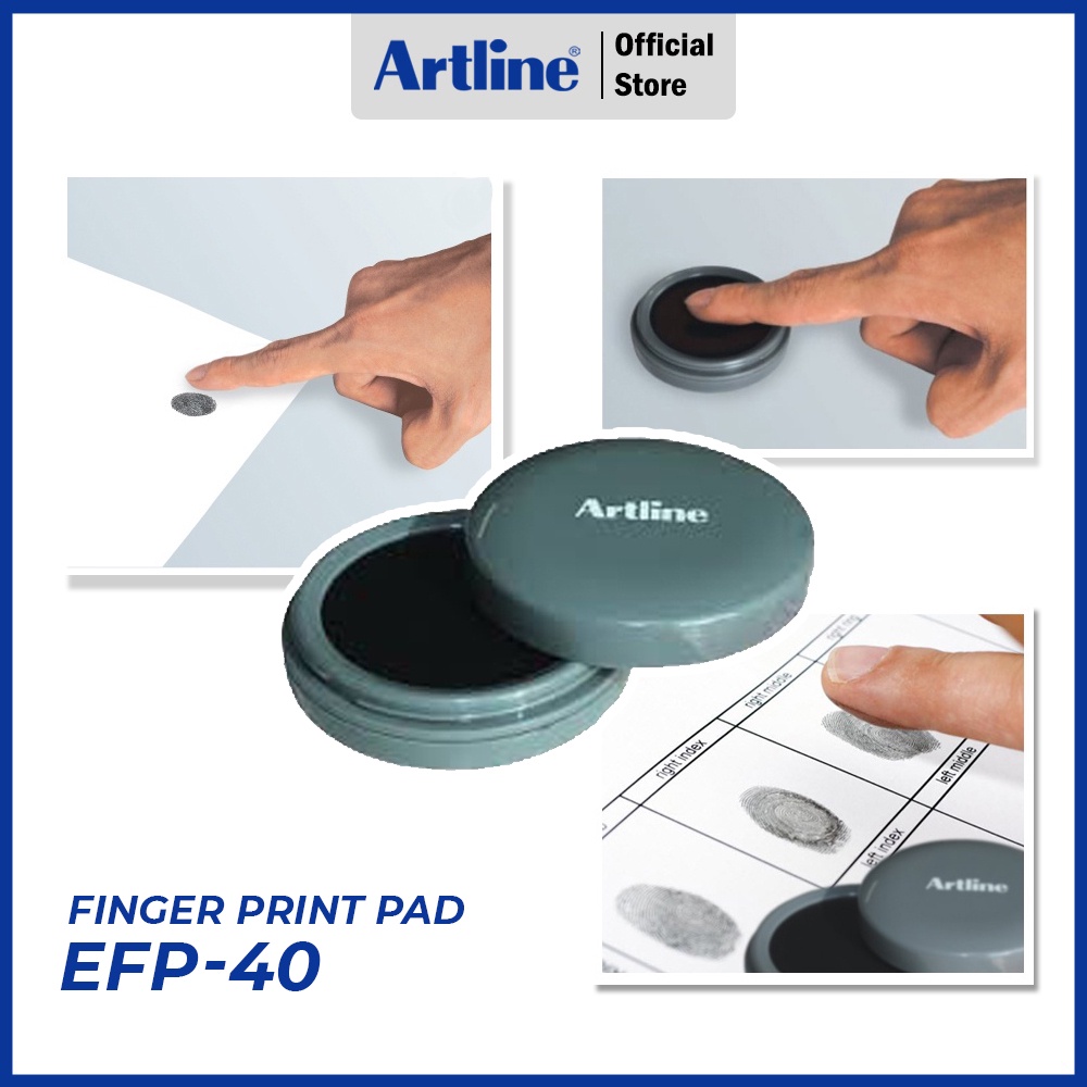 Jual ARTLINE Stempel Fingerprint Stamp Pad Sidik Jari EFP40 Shopee Indonesia