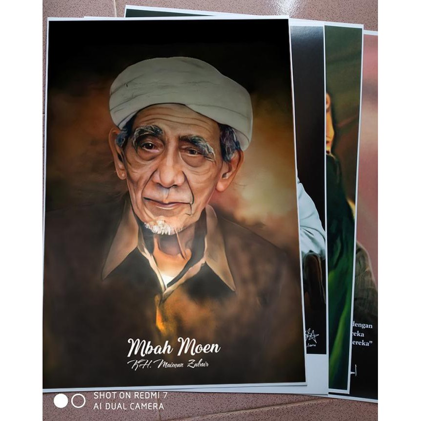 

POSTER Mbah Moen KH MAIMUN ZUBAIR UK 32*47CM ARTPAPER 310gram