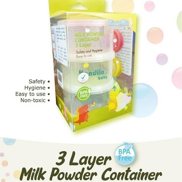 Milk Powder Container 3 Susun Kandila Baby BPA FREE KDL010-2/ KDL010-3