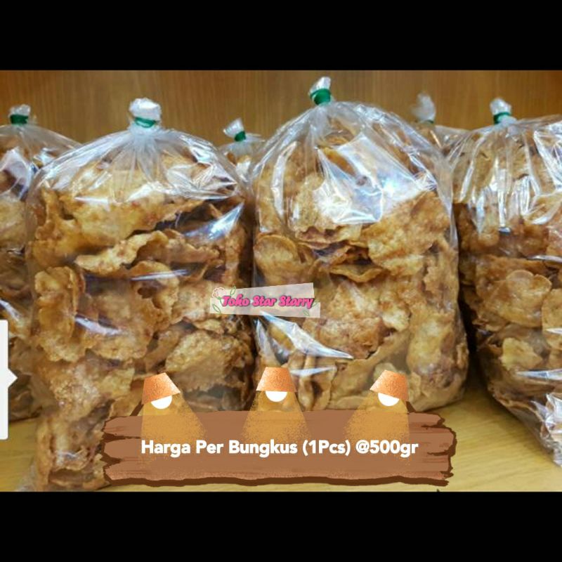 [Per Bungkus] 500gr Emping pedas manis khas Jakarta. 1 kg = 2bungkus ya bisa gojek / grab