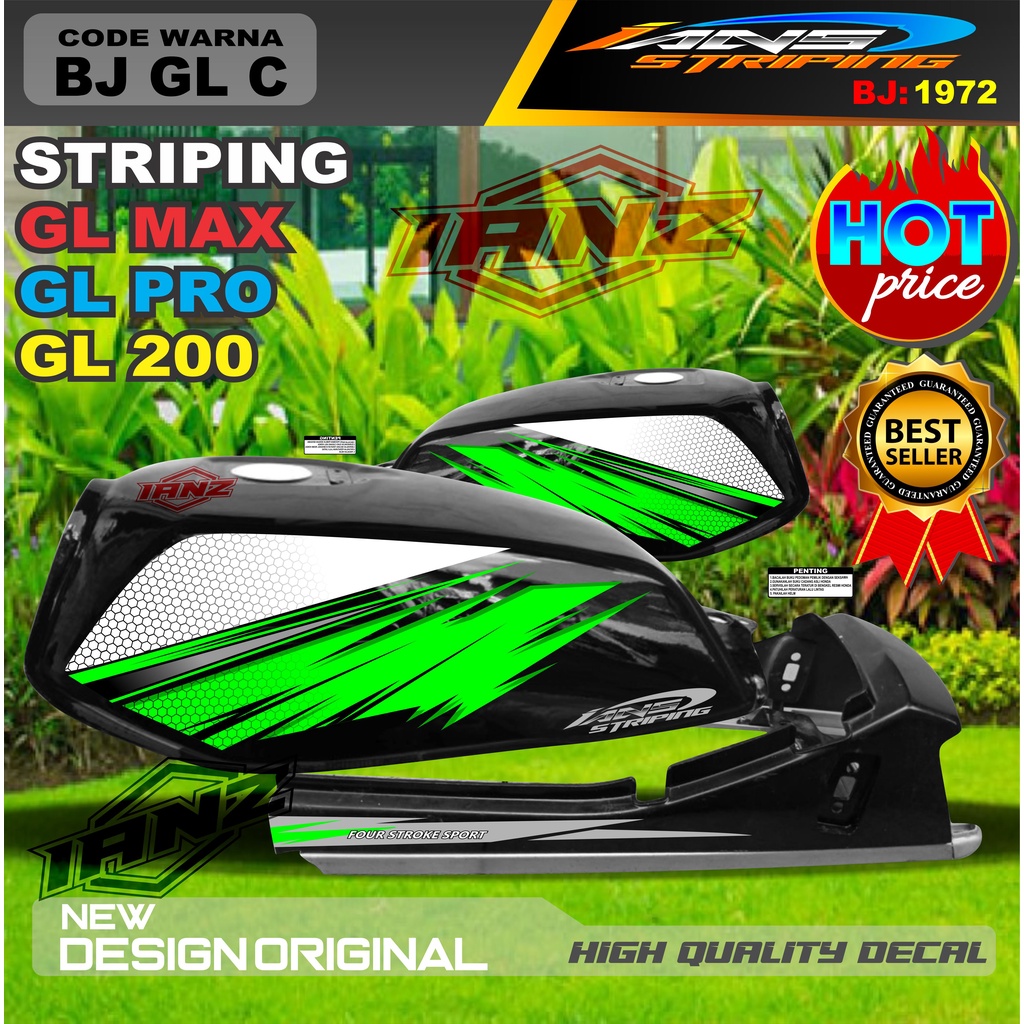 STRIPING GL MAX HEREX TERMURAH / STIKER MOTOR GL / STRIPING COSTUM GL