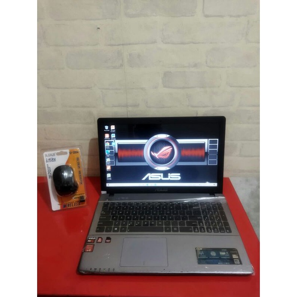 Laptop ASUS X550Z - Hitam (AMD FX-7500U Radeon R7) Ram 4gb Ssd 128gb Hdd 500gb Dual VGA AMD Radeon R