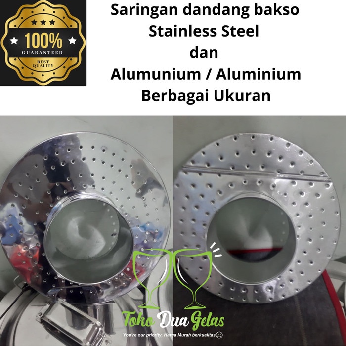 Saringan Sarangan Sarang Dandang Bakso Tong Bakso Buleng Bakso Alumunium Aluminium Stainless Steel B