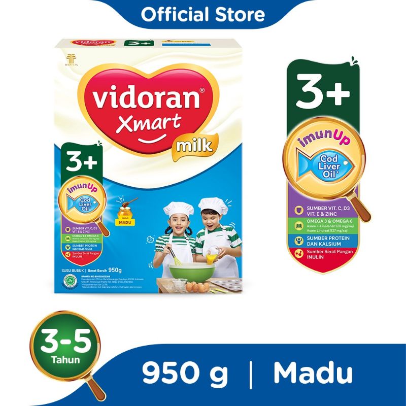 Vidoran XMart 3+ Madu / Vanila 925gr