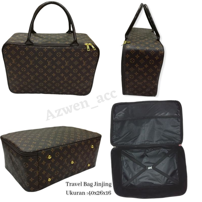 TRAVEL BAG TAS JINJING MOTIF LV PREMIUM