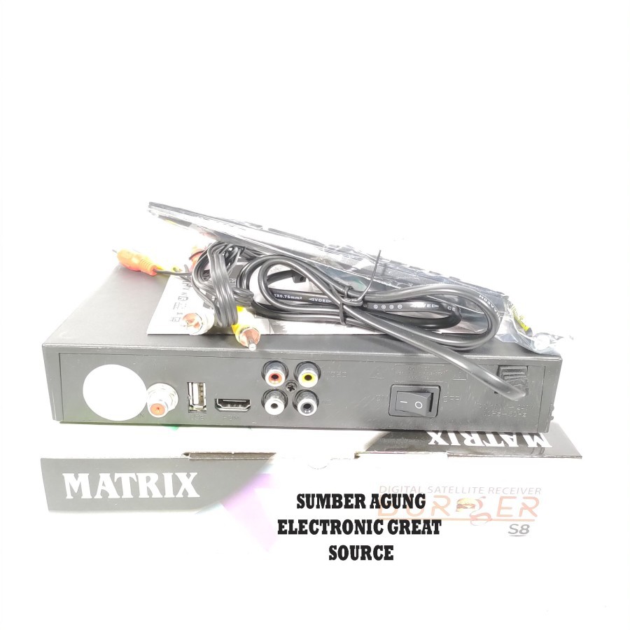 Receiver Parabola Matrix S8 Digital Satellite Receiver Burger HD MPEG4