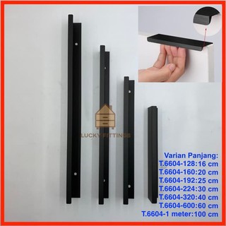 Handle Tarikan 6604-224 BLACK / Hitam Laci Pintu Lemari Minimalis Dapur