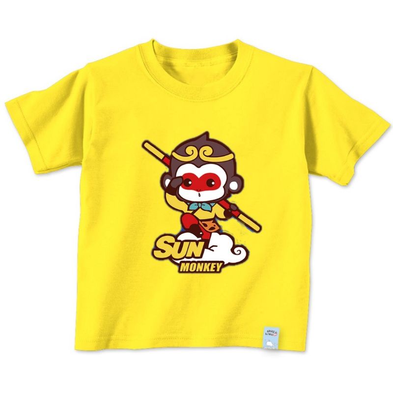 Baju Oblong Anak Sun Monkey King Kaos Anak Distro Baju Anak idel Untuk Anak Usia 2 sampai 10tahun