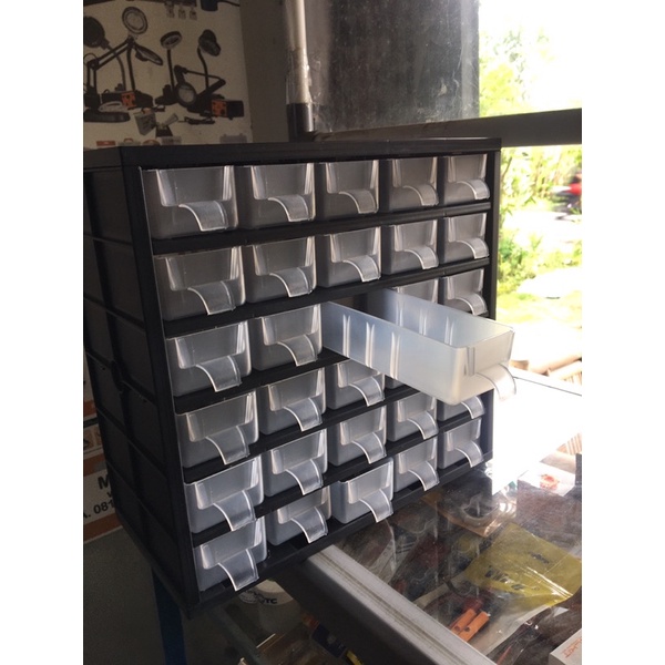 Rak komponen / wadah sparepart box 30 slot