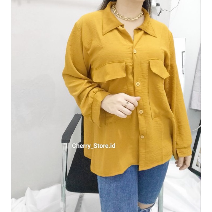 Cherry_Kemeja AIRFLOW CRINKLE AIRFLOW