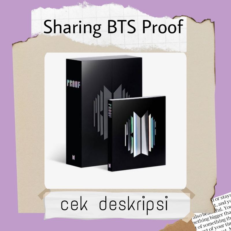 [READY] Sharing BTS Proof Standard Edition Compact edition Rpc Acrylic Special Gift PC Taehyung V Ji