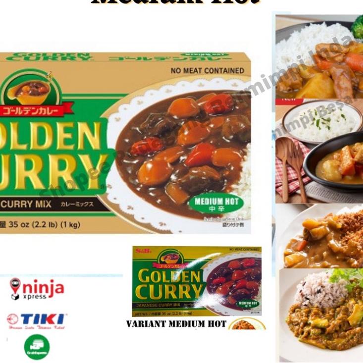 

READY ✅S&B Golden Curry 1Kg Medium Hot | Kari Blok | Kari Jepang|SQ4