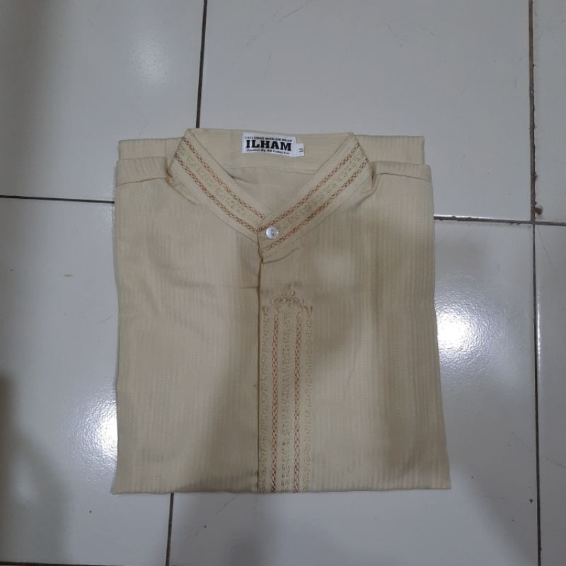 BAJU KOKO TAQWA DEWASA LENGAN PANJANG MURAHHHH-Krem