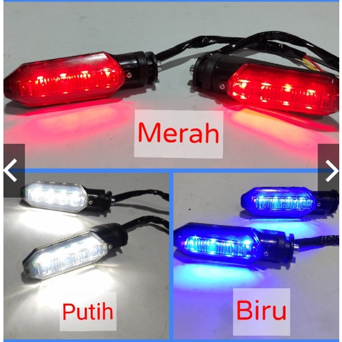 lampu sein kiri kanan vario 125new/150 cb 1500r led new/adv dll sepasang sein motor vario new universal sen led running 2mode