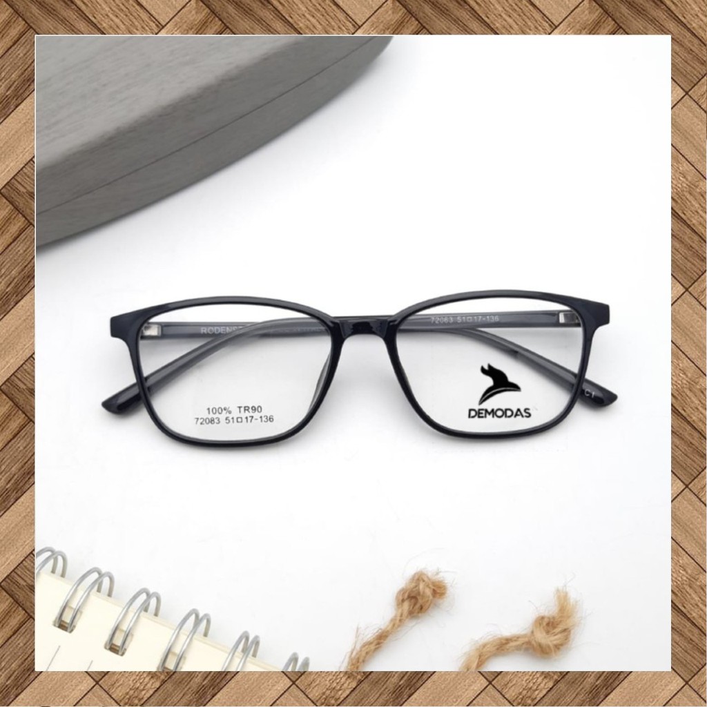 DEMODAS DG72083 Kacamata Lentur Lensa Photocromic Bluecromic Antiradiasi Blueray Minus Normal