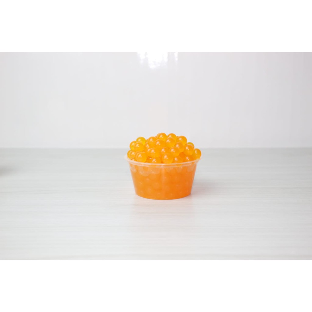 Popping Boba Orange 500g - Jelly Mutiara - Topping Minuman Kekinian