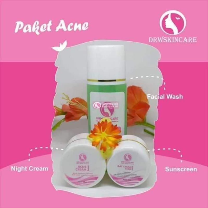 Paket Acne krim Drw Skincare Ori
