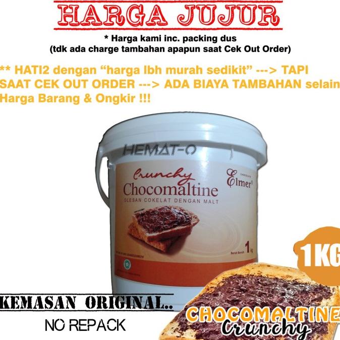 

Promo Awal tahun Elmer CHOCOMALTINE Crunchy 1 Kg ORIGINAL (Berat Pegiriman hanya 1 Kg) Promo Awal tahun