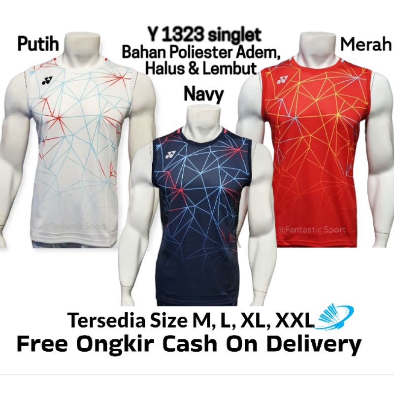 [Y 1323] BAJU BADMINTON SINGLET YONEX PRIA | KAOS BULUTANGKIS ORIGINAL SINGLET | JERSEY BADMINTON IM