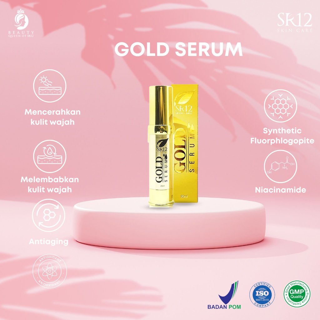 Gold Serum SR12 Serum Wajah Glowing BPOM Penghilang Flek Hitam Serum Penghilang Plek Hitam Membandel Serum Muka Serum Wajah Serum Emas Perawatan Wajah Serum Dark Spot Penghilang Dark Spot Serum Essence